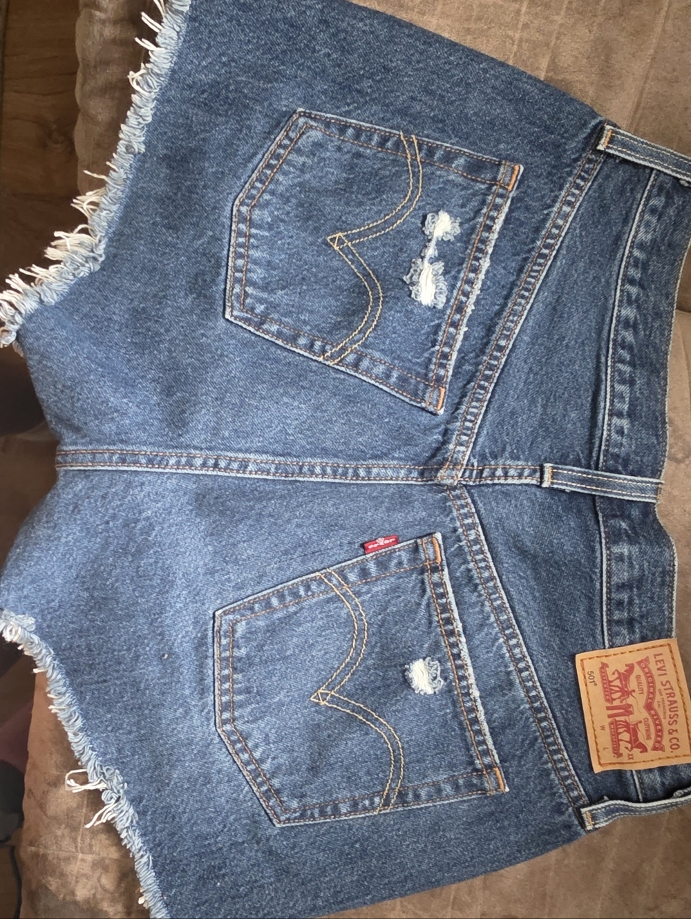Levi's Women's Blue Denim Cutoff Shorts